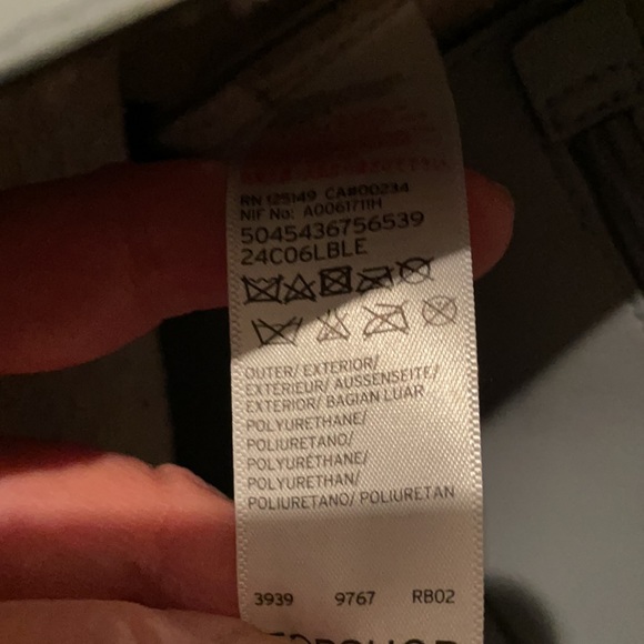 TOPSHOP FAUX LEATHERGREYBLUE BACKPACK - Picture 7 of 7